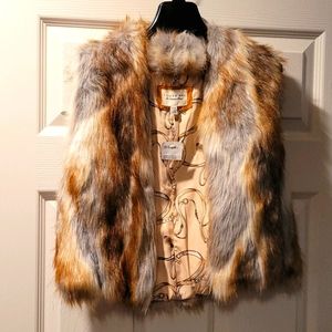 Faux fur vest